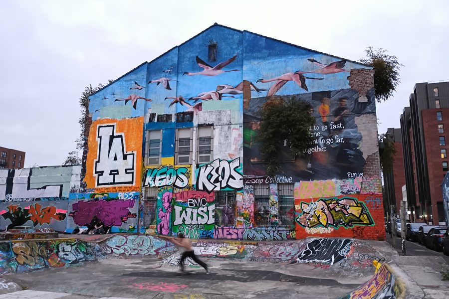 Street Art and Skate Spot in the Baltic Triangle, Liverpool, Baltic Triangle