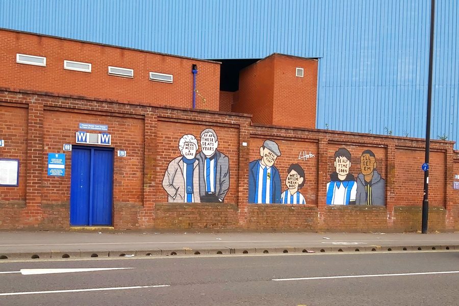 Hillsborough Stadium Luke Horton art, Hillsborough