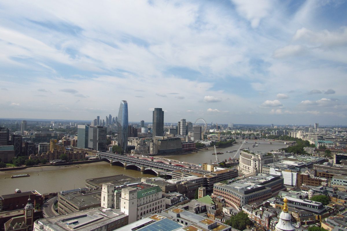Vista panorámica de Londres desde la Catedral de St. Paul, Julio de 2023