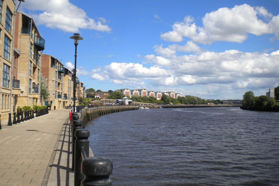 River Tyne above the Ouseburn, Newcastle, Ouseburn