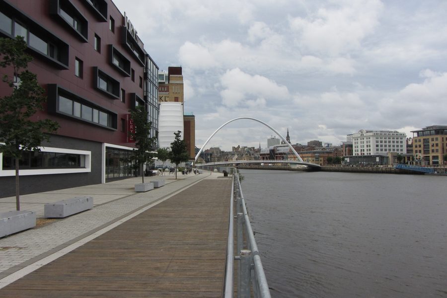 Beside Jury's Inn alongside the Tyne, Ouseburn